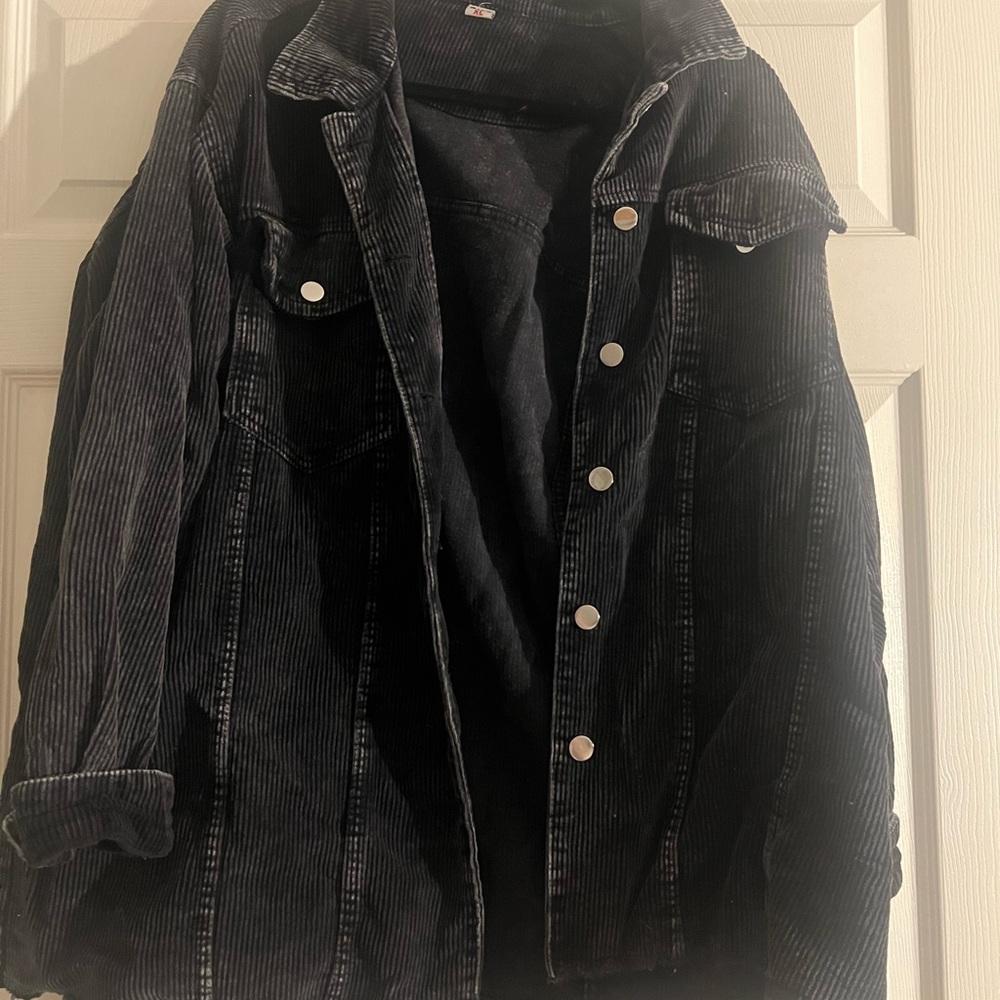 Black Corduroy Shacket